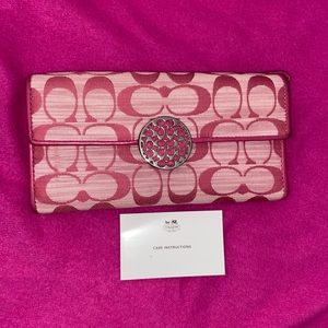 Pink Coach Wallet